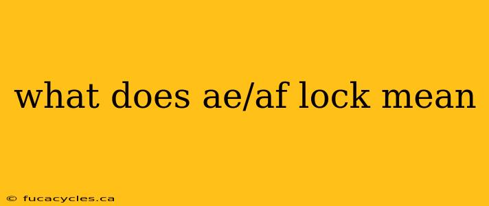 what does ae/af lock mean