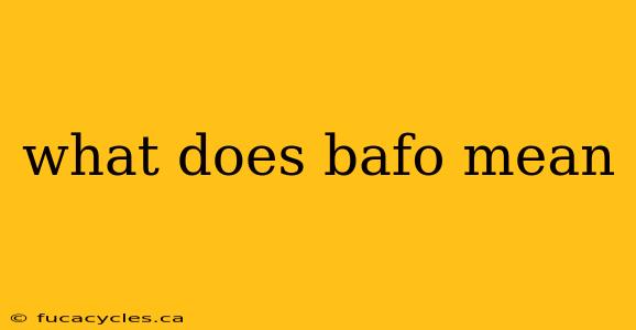 what does bafo mean