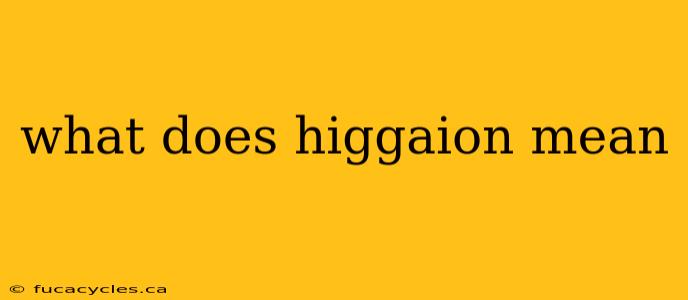 what does higgaion mean