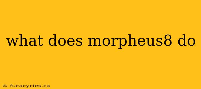 what does morpheus8 do