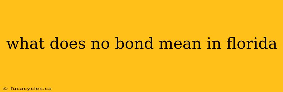 what does no bond mean in florida