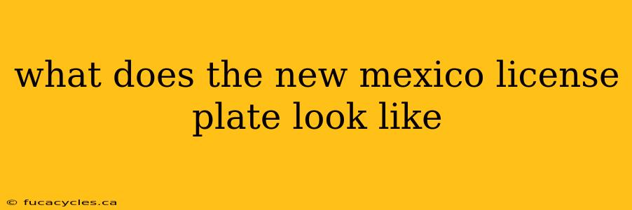 what does the new mexico license plate look like