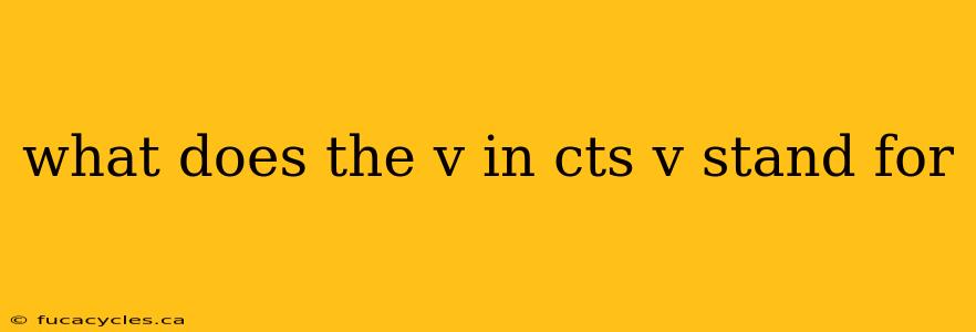 what does the v in cts v stand for