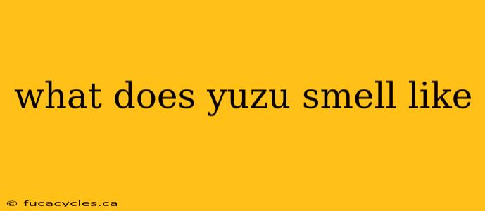 what does yuzu smell like