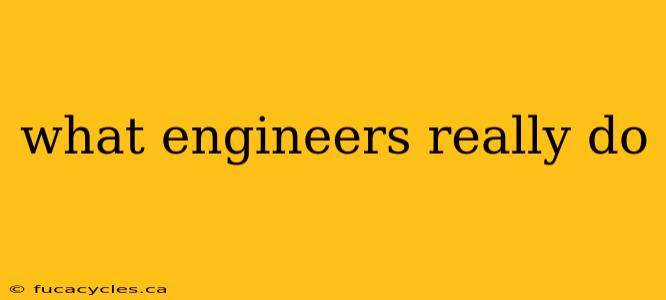 what engineers really do