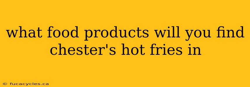 what food products will you find chester's hot fries in