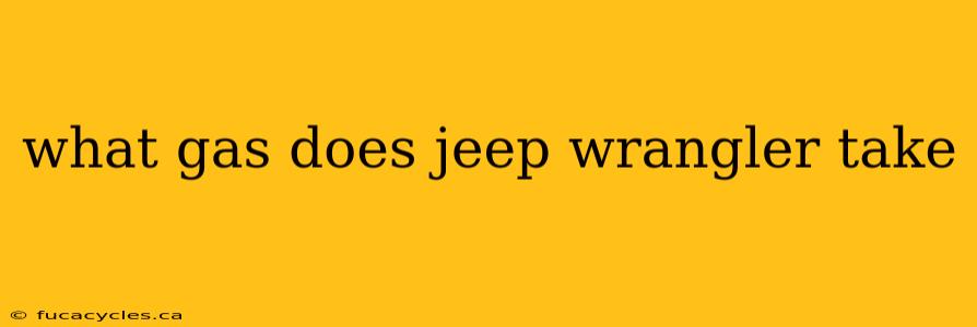 what gas does jeep wrangler take