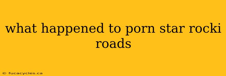 what happened to porn star rocki roads