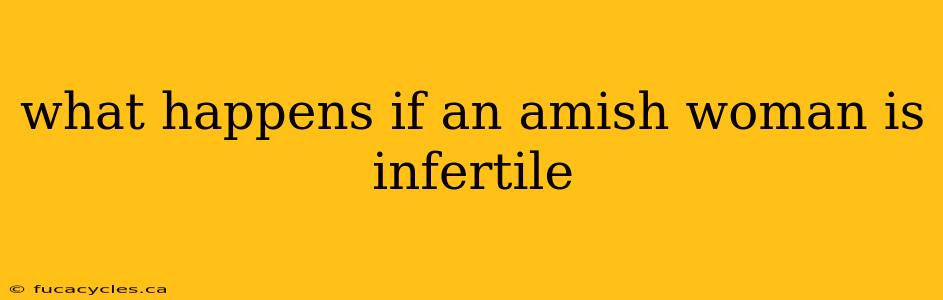 what happens if an amish woman is infertile