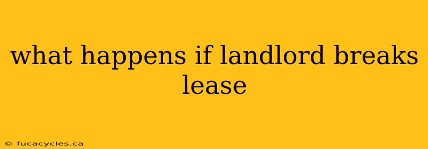 what happens if landlord breaks lease