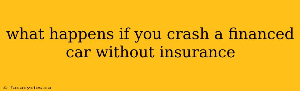 what happens if you crash a financed car without insurance