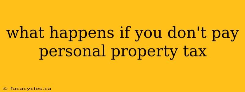 what happens if you don't pay personal property tax