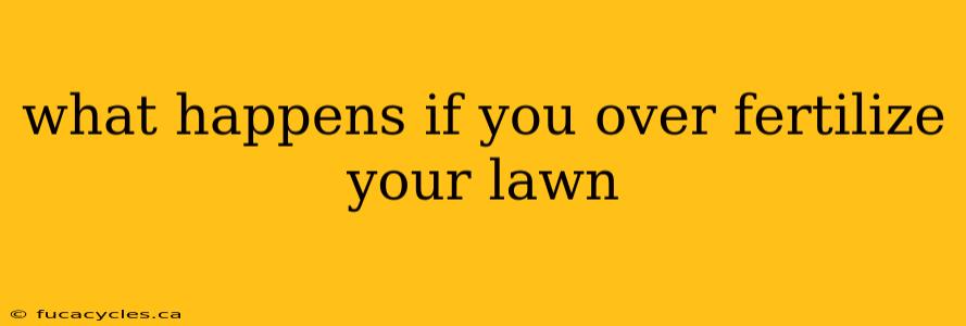 what happens if you over fertilize your lawn