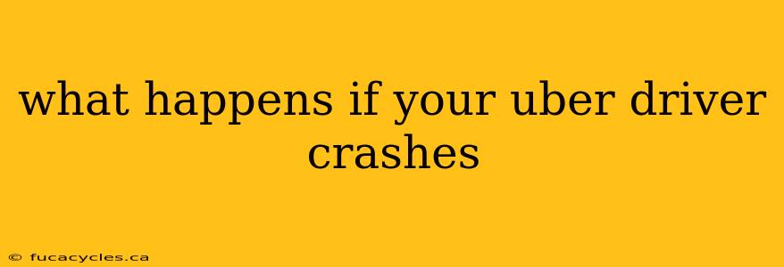 what happens if your uber driver crashes