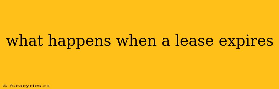 what happens when a lease expires