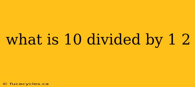 what is 10 divided by 1 2