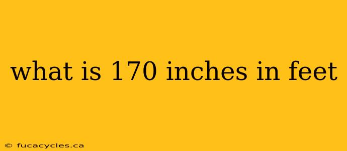 what is 170 inches in feet