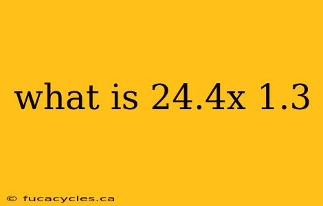 what is 24.4x 1.3