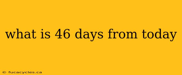 what is 46 days from today