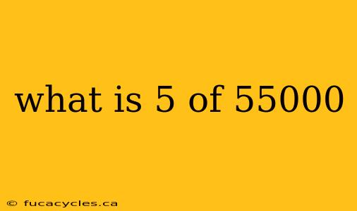 what is 5 of 55000