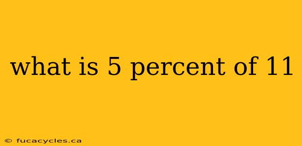 what is 5 percent of 11