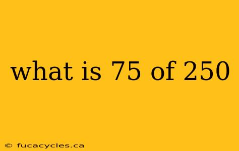 what is 75 of 250