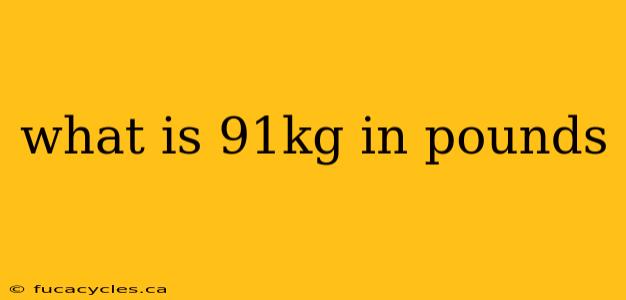 what is 91kg in pounds