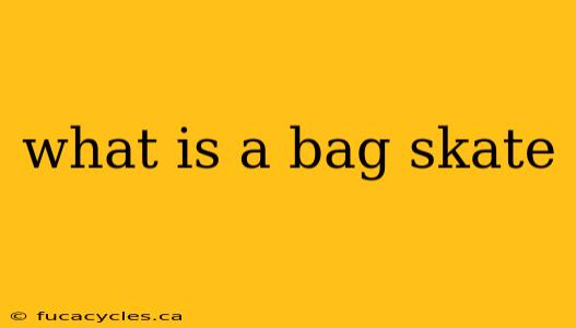 what is a bag skate