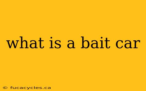 what is a bait car