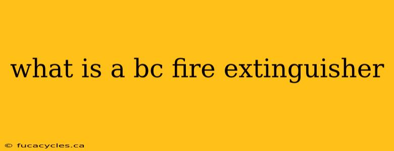 what is a bc fire extinguisher