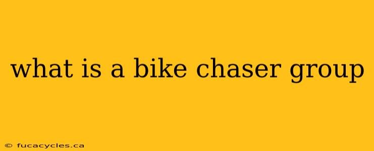 what is a bike chaser group