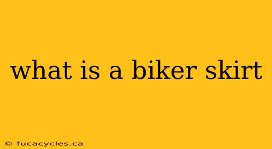 what is a biker skirt