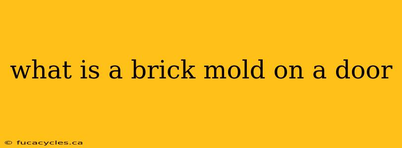 what is a brick mold on a door