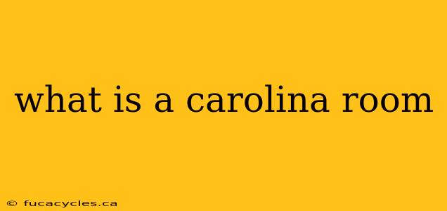 what is a carolina room