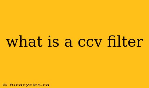 what is a ccv filter