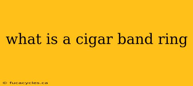 what is a cigar band ring