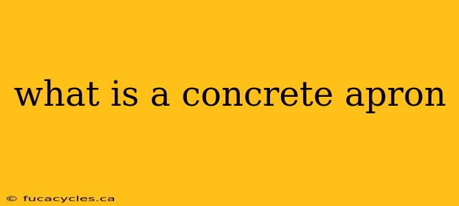 what is a concrete apron