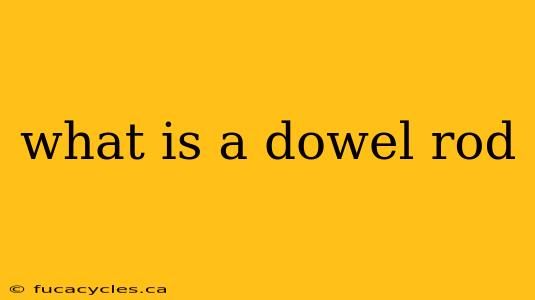 what is a dowel rod