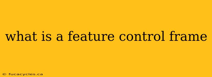 what is a feature control frame