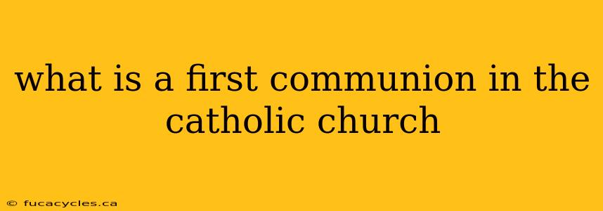 what is a first communion in the catholic church