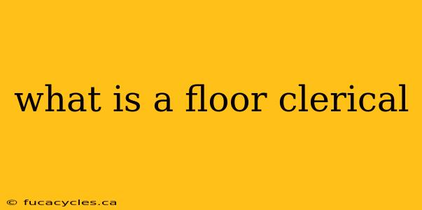 what is a floor clerical