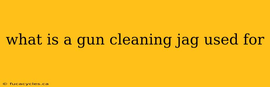 what is a gun cleaning jag used for