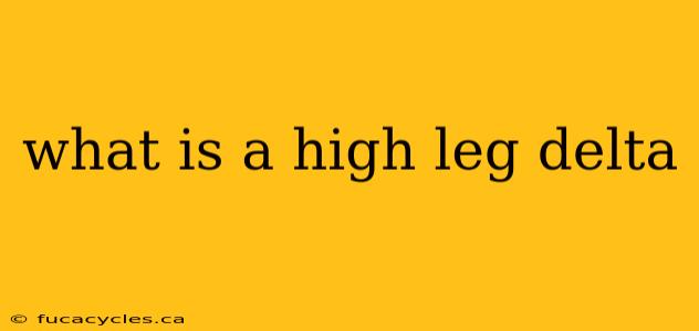 what is a high leg delta