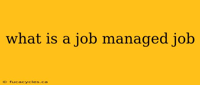 what is a job managed job