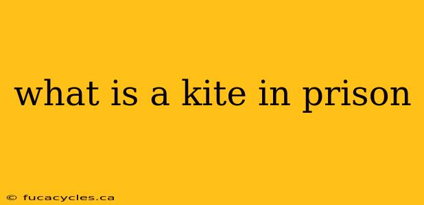 what is a kite in prison