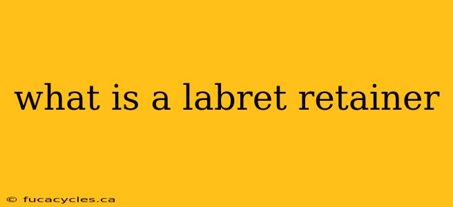 what is a labret retainer