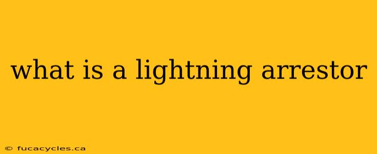 what is a lightning arrestor