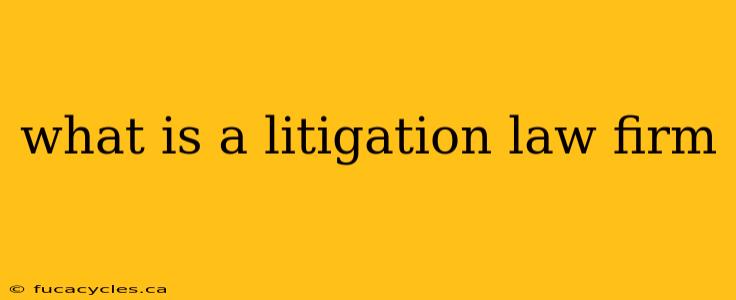 what is a litigation law firm