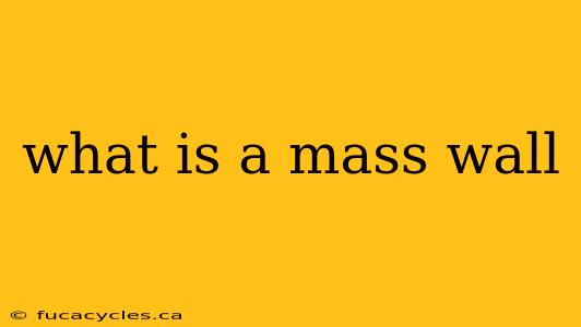 what is a mass wall