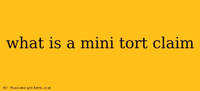 what is a mini tort claim